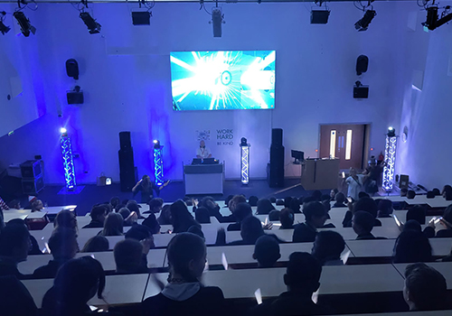 PA system and microphones for events